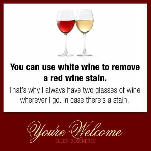 use white wine to get out a red wine stain