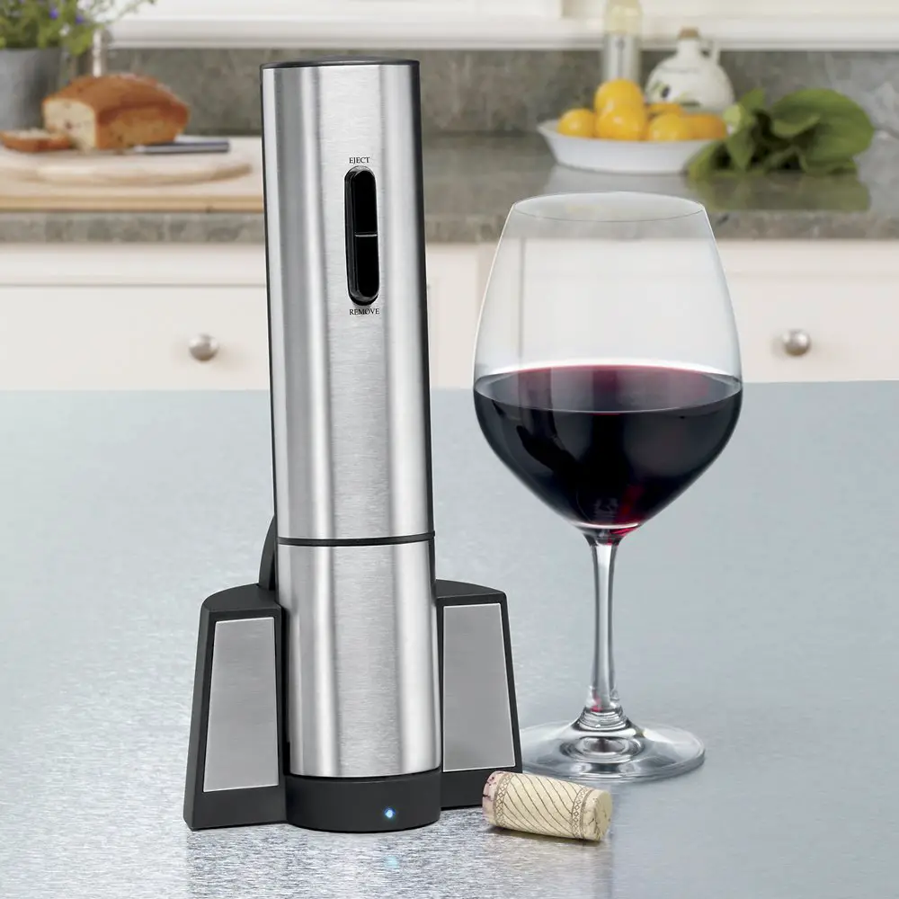 Waring Pro Electric Wine Bottle Opener Silver CRS50