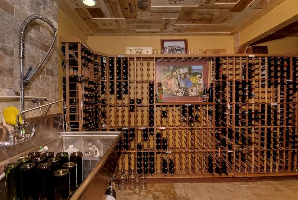 When you make your own wine, you need a nice cellar. The ...