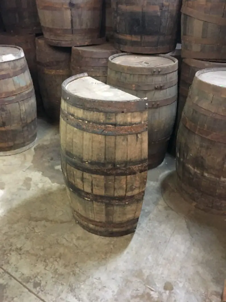 Whiskey Barrel half cut Half a Whiskey Barrel Barrel Half ...