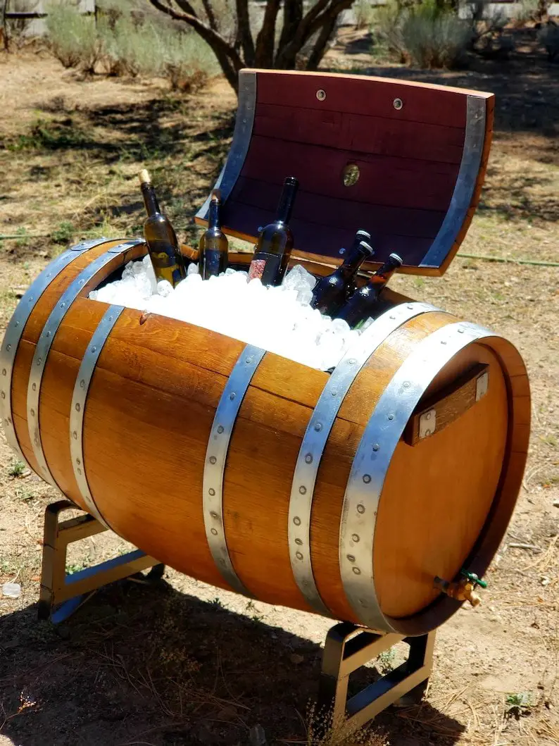 Wine Barrel Ice Chest