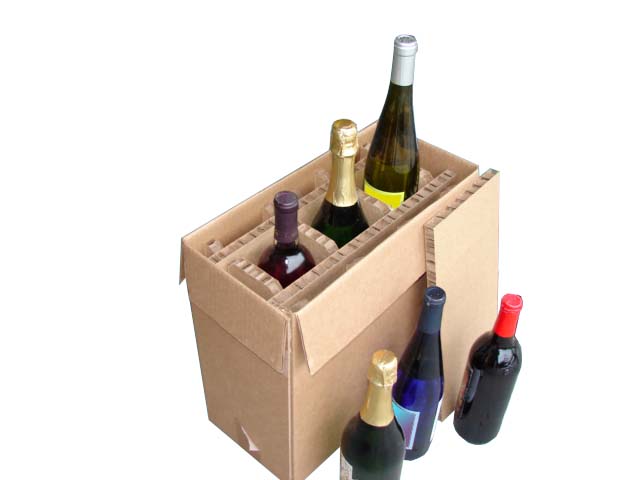 Wine Shipping Boxes: Wine Bottle Boxes. UPS approved