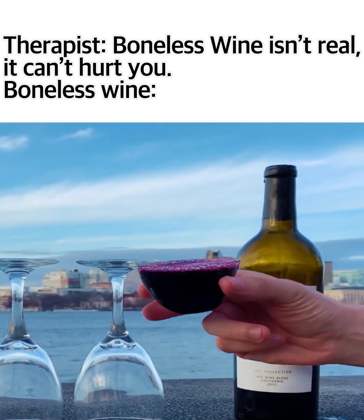 You guys drink your wine with or without the shell? : memes